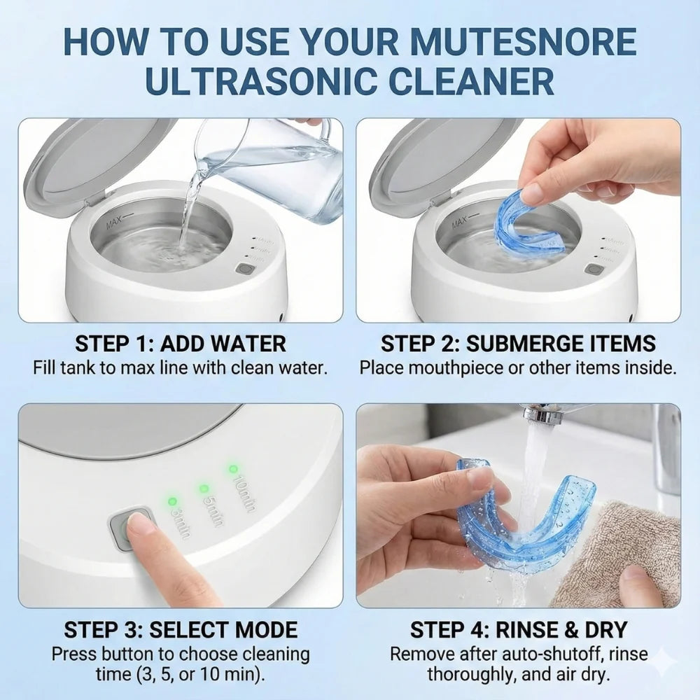 OzoGenie™ Ultrasonic MouthPiece Cleaner