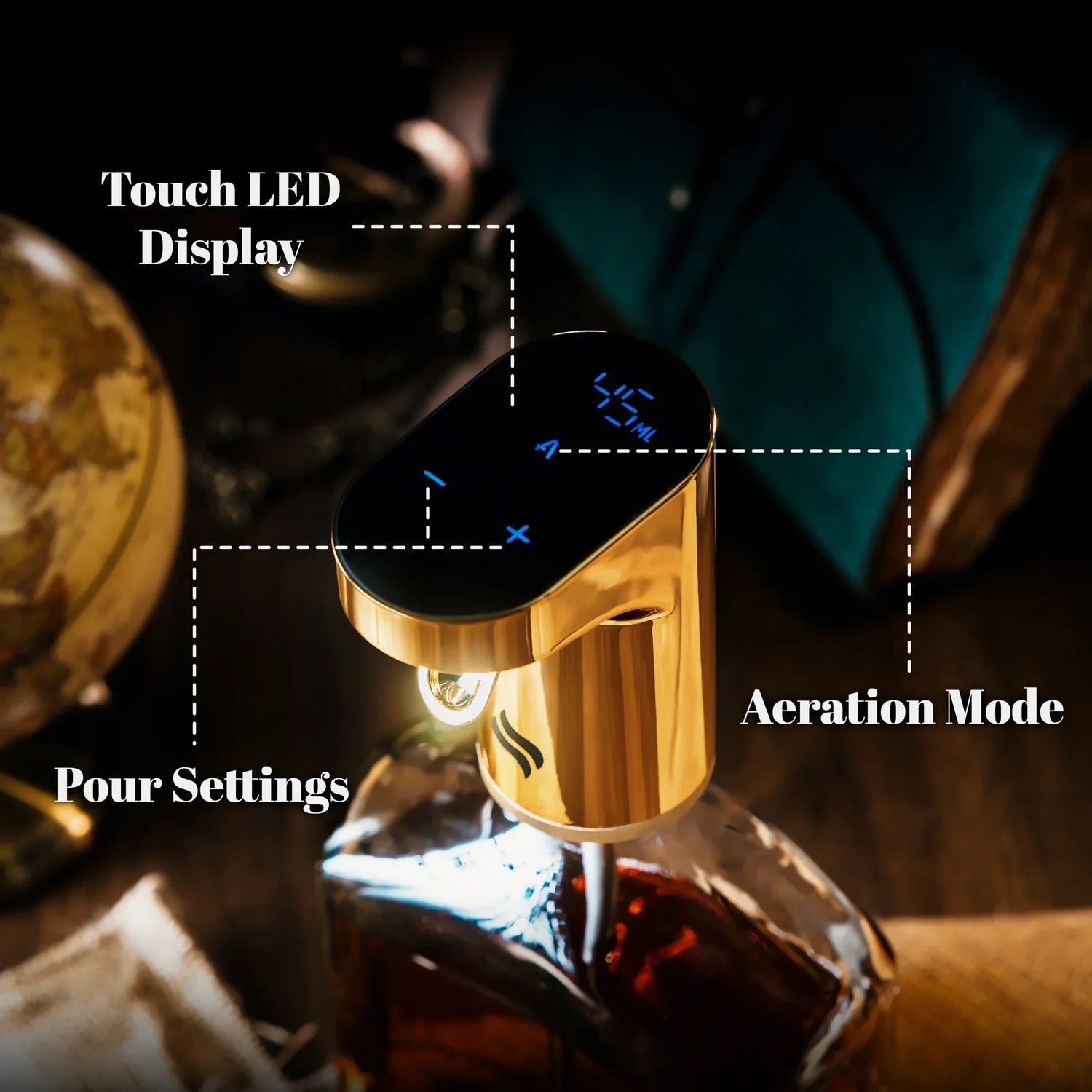 OzoGenie™ Smart Whiskey & Wine Dispenser