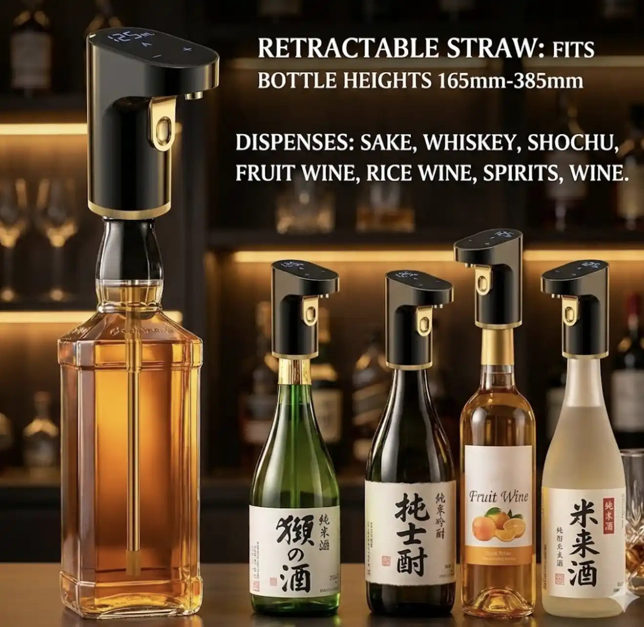 OzoGenie™ Smart Whiskey & Wine Dispenser